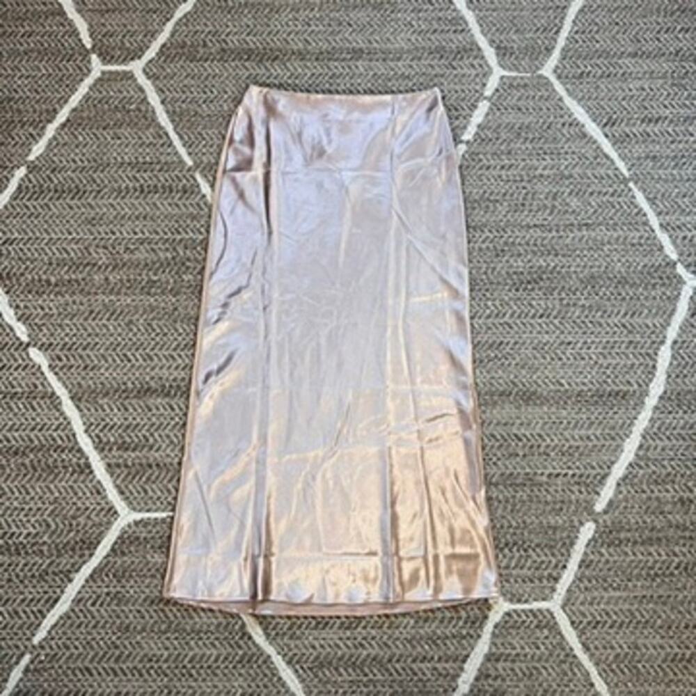 All The Ways Satin Skirt Sz Large